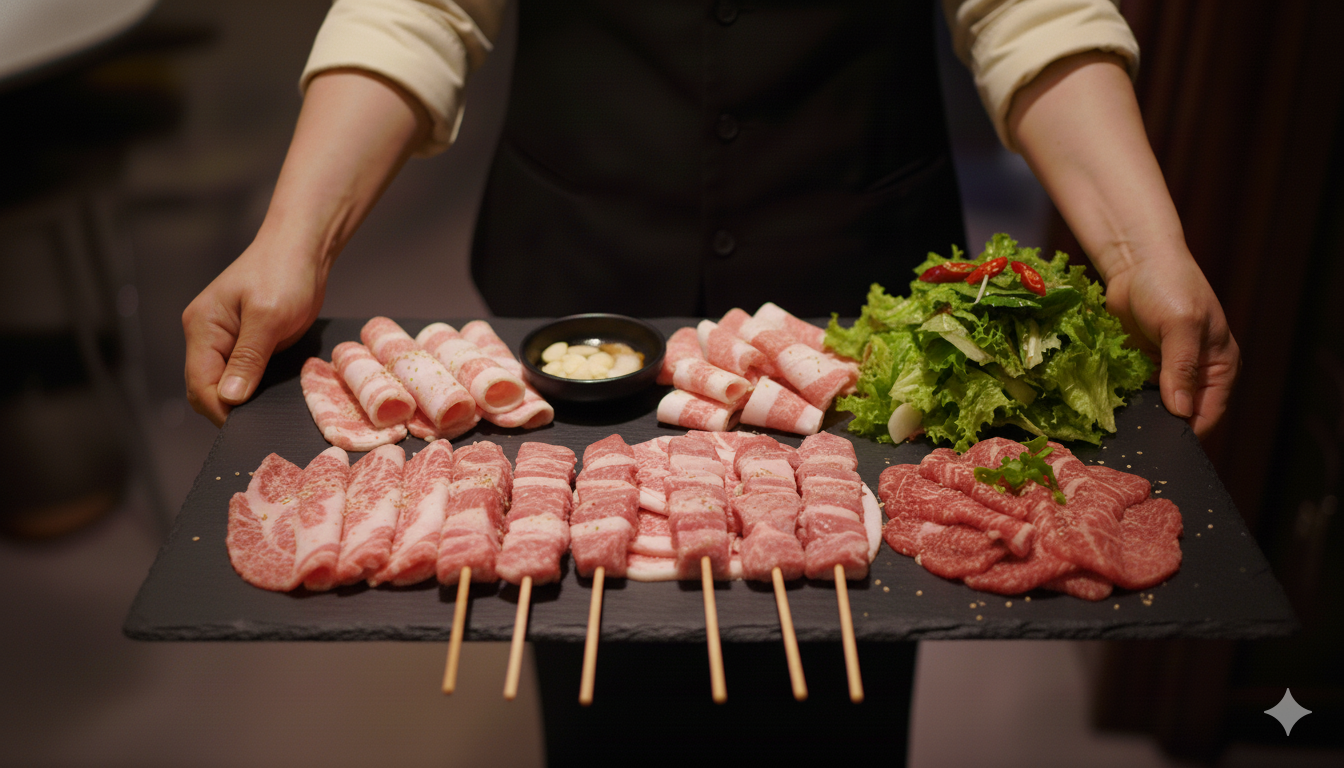 Traditionelle koreanische Platte